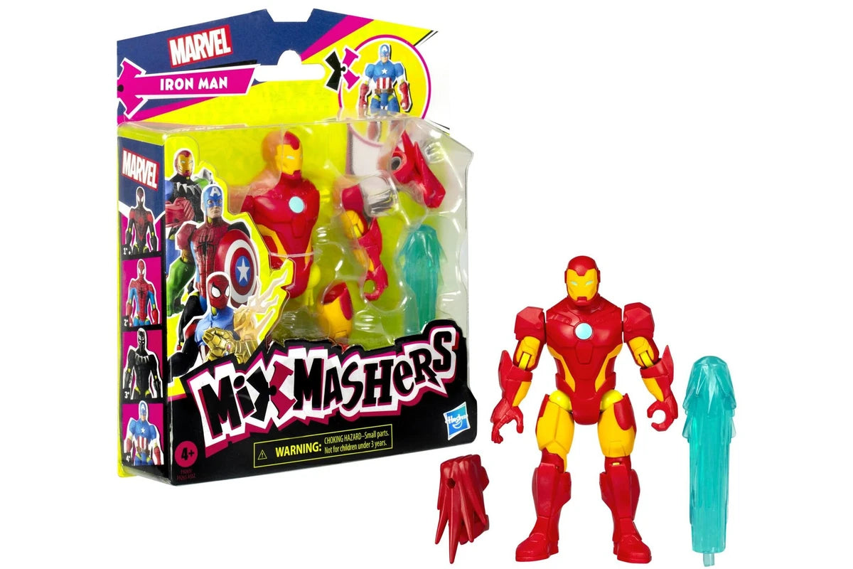 MARVEL SPIDERMAN MIXMASHERS BASIC FIGURE - IRON MAN