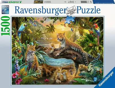 RAVENSBURGER 17435 5 LEOPARDS IN THE JUNGLE1500 PIECE PUZZLE