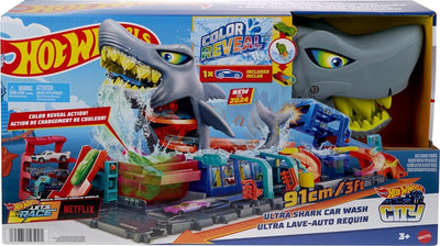 HOT WHEELS ULTRA SHARK CAR WASH PLAYSET