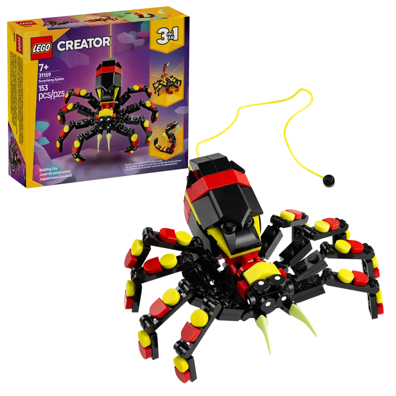 LEGO CREATOR 31159 WILD ANIMALS SURPRISING SPIDER 3 IN 1