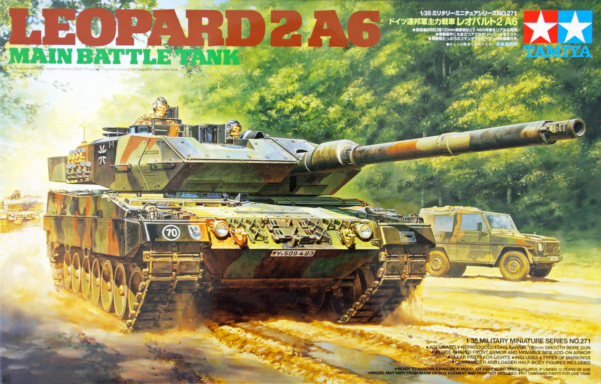 TAMIYA 1/35 LEOPARD 2 A6 MAIN BATTLE TANK