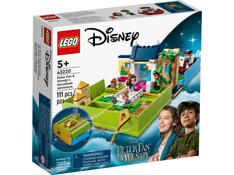 LEGO DISNEY 43220 PETER PAN AND WENDY'S STORYBOOK ADVENTURE