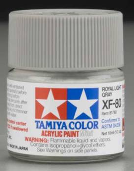 TAMIYA ACRYLIC PAINT MINI XF-80 ROYAL LIGHT GRAY