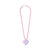 RHINESTONE HEART BALLCHAIN NECKLACE