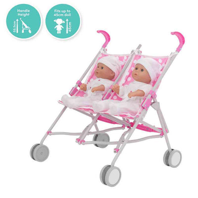 DOLLY TOTS TWIN DOLL STROLLER