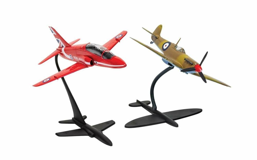 AIRFIX BEST OF BRITISH SUPERMARINE SPITFIRE AND RAF RED ARROWS HAWK 1:72