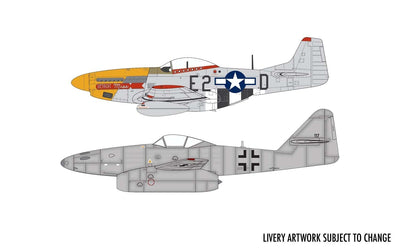 AIRFIX DOGFIGHT DOUBLES MESSERSCHMITT Me262A-1A & P-51D MUSTANG 1:72