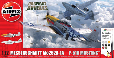 AIRFIX DOGFIGHT DOUBLES MESSERSCHMITT Me262A-1A & P-51D MUSTANG 1:72