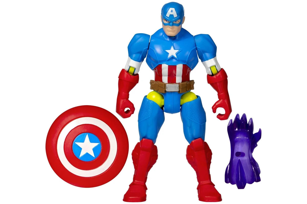 MARVEL SPIDERMAN MIXMASHERS BASIC FIGURE - CAPTAIN AMERICA