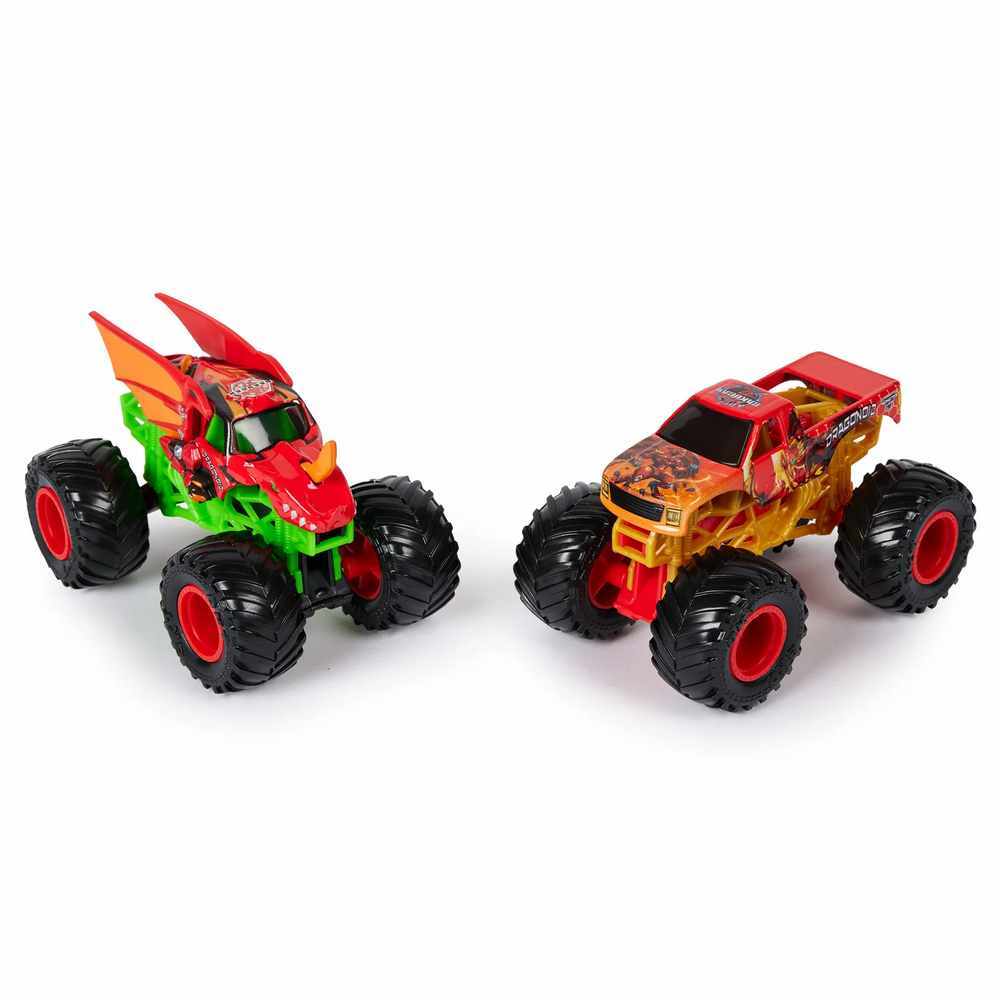 MONSTER JAM 1:64 DIECAST 2 PACK - BAKUGAN DRAGONOID VS BAKUGAN DRAGONOID