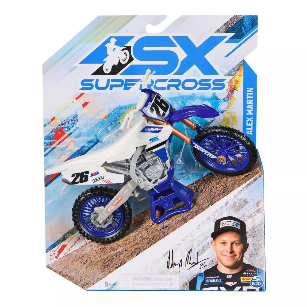 SUPERCROSS 1:10 DIE CAST COLLECTOR MOTORCYCLE -  ALEX MARTIN