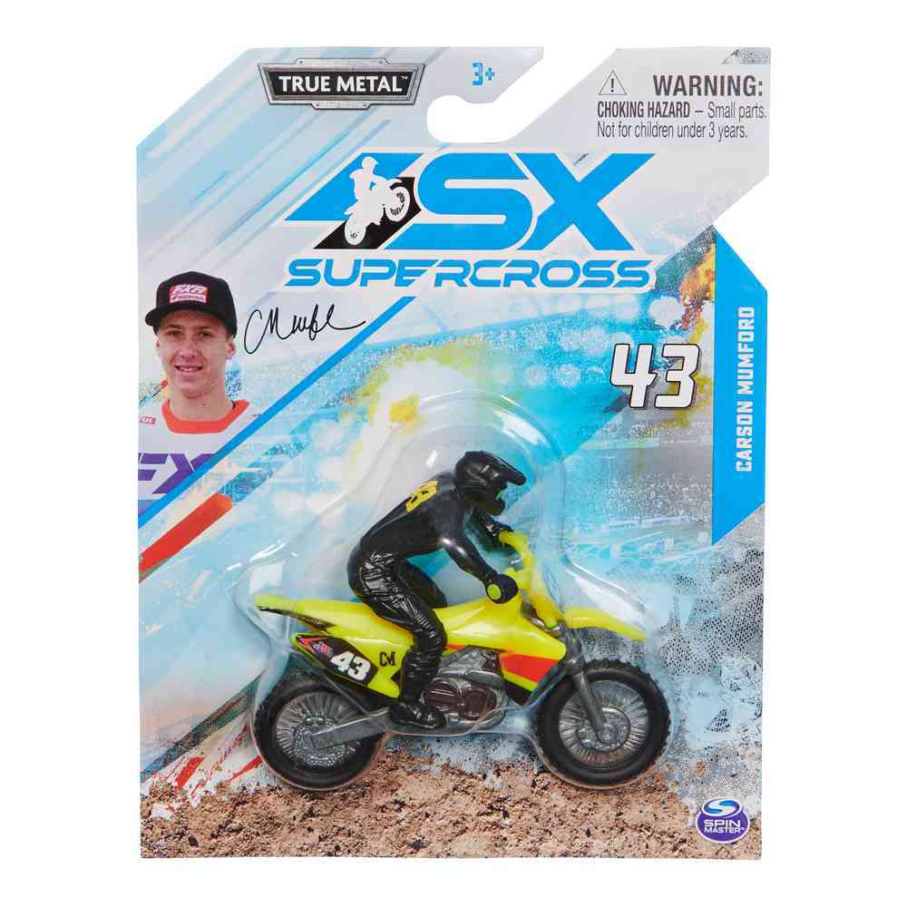 SUPERCROSS 1:24 DIE CAST MOTORCYCLE - CARSON MUMFORD 43