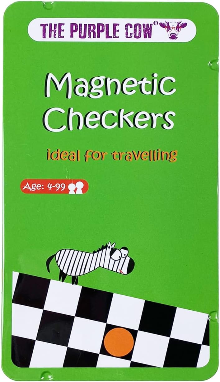 MAGNETIC GAMES TIN CHECKERS