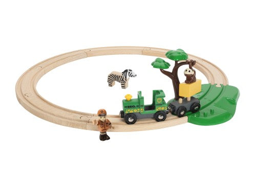 BRIO SET - SAFARI RAILWAY SET - 17 PIECES