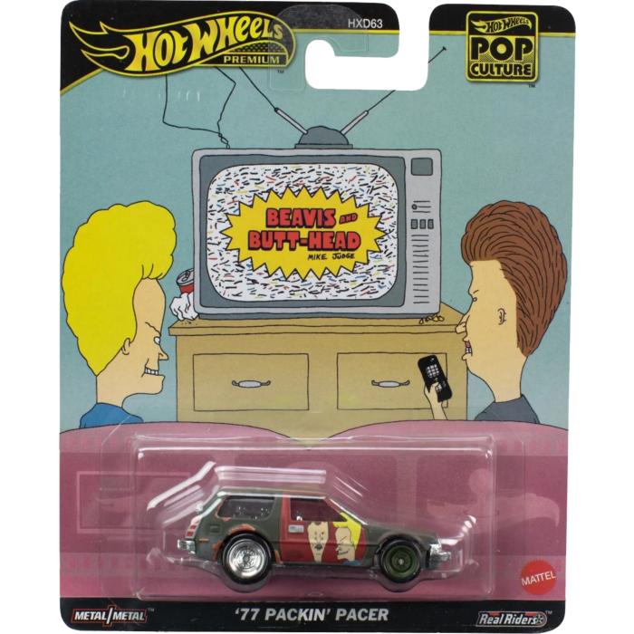 HOTWHEELS PREMIUM POP CULTURE - BEAVIS AND BUTT-HEAD '77 PACKIN' PACER