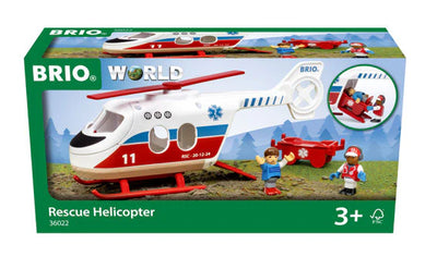 BRIO RESCUE HELICOPTER 4 PIECES