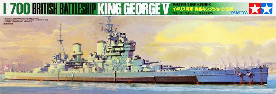 TAMIYA 1/700 WATER LINE SERIES BRITISH BATTLESHIP KING GEORGE V