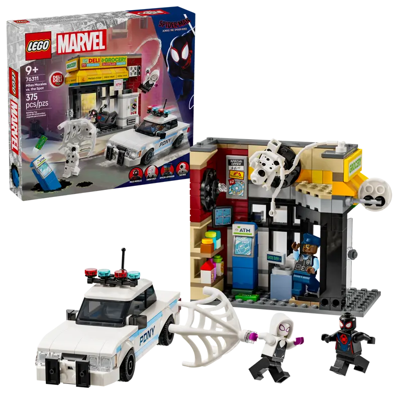 LEGO SPIDEY AND FRIENDS 76311 SPIDER VERSE MILES MORALES VS THE SPOT