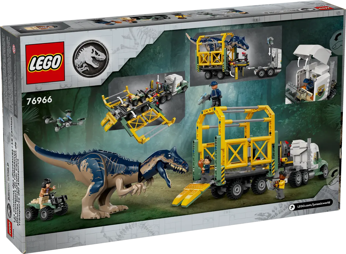 LEGO 76966 - DINOSAUR MISSIONS-ALLOSAURUS TRANSPORT TRUCK