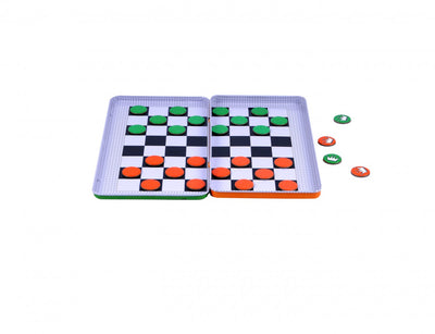 MAGNETIC GAMES TIN CHECKERS