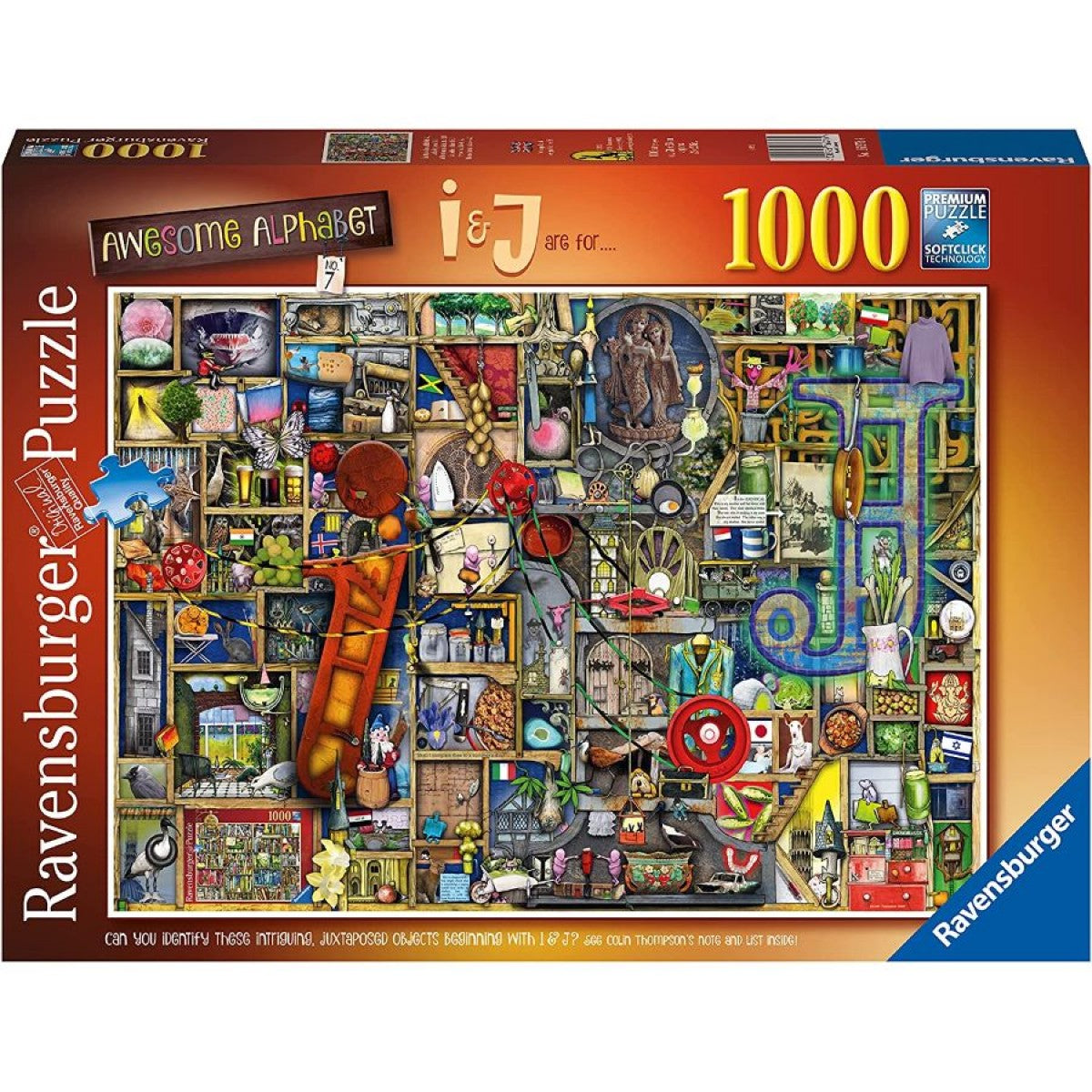 RAVENSBURGER - AWESOME ALPHABET I & J 1000 PIECE PUZZLE