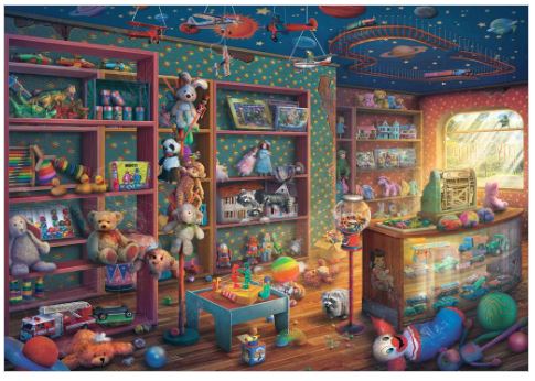 RAVENSBURGER ABANDONED TATTERED TOY STORE 100 PIECE PUZZLE