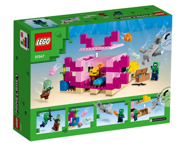 LEGO MINECRAFT 21247 THE AXOLOTL HOUSE