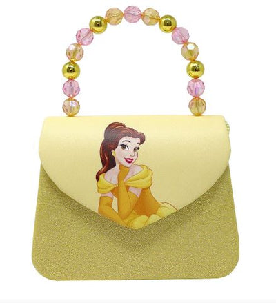 PINK POPPY DISNEY PRINCESS BELLE PRINT HARD HANDBAG