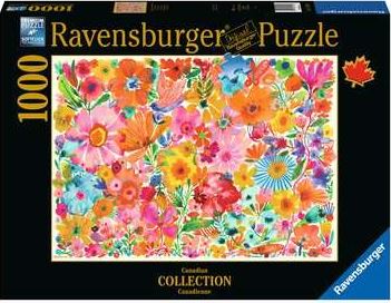 RAVENSBURGER 174706 CANADIAN COLLECTION BLOSSOMING BEAUTIES 1000 PIECE PUZZLE