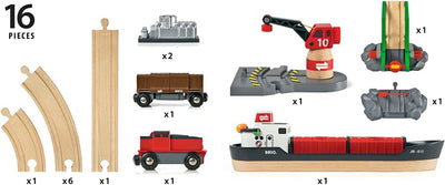 BRIO SET - CARGO HARBOUR SET - 16 PIECES