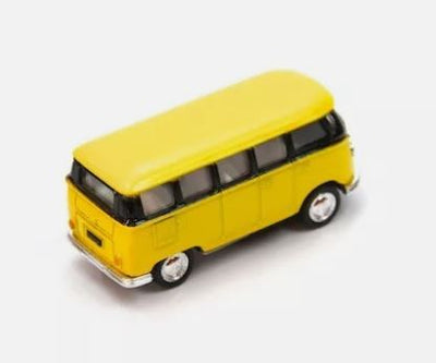 1962 VOLKSWAGEN CLASSICAL BUS 1:64 DIECAST PULLBACK VEHICLE - 1 PC ASSORTED