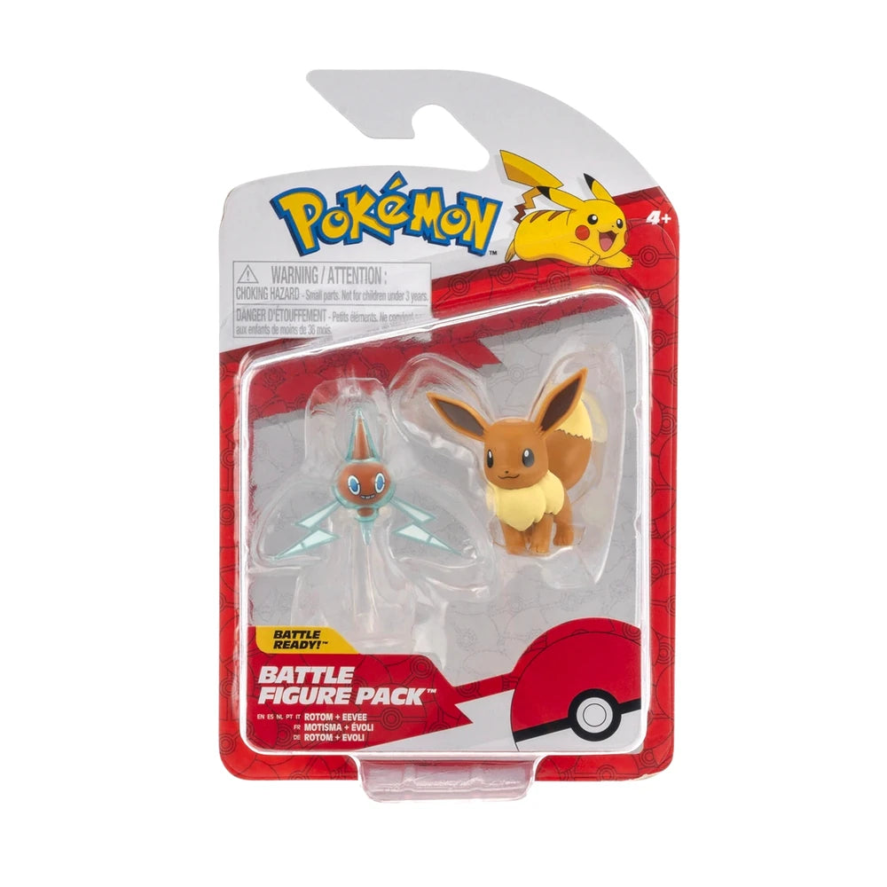 POKEMON - BATTLE FIGURE PACK - ROTOM AND EEVEE