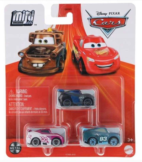 Disney / Pixar Cars On The Road Die Cast Metal Mini  3-Pack