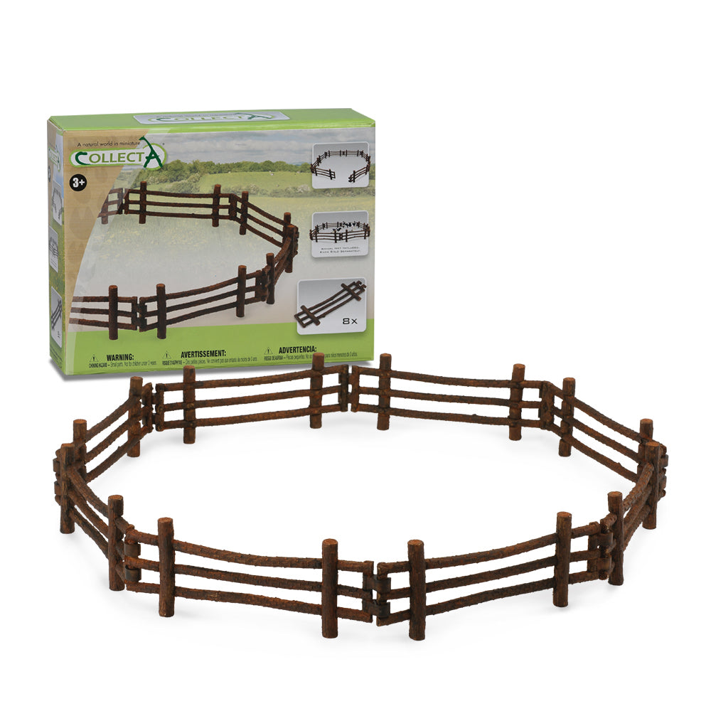 COLLECTA - LOG FENCE 8 PIECES