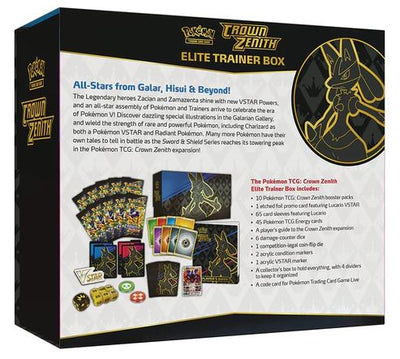 POKEMON TCG CROWN ZENITH ELITE TRAINER BOX