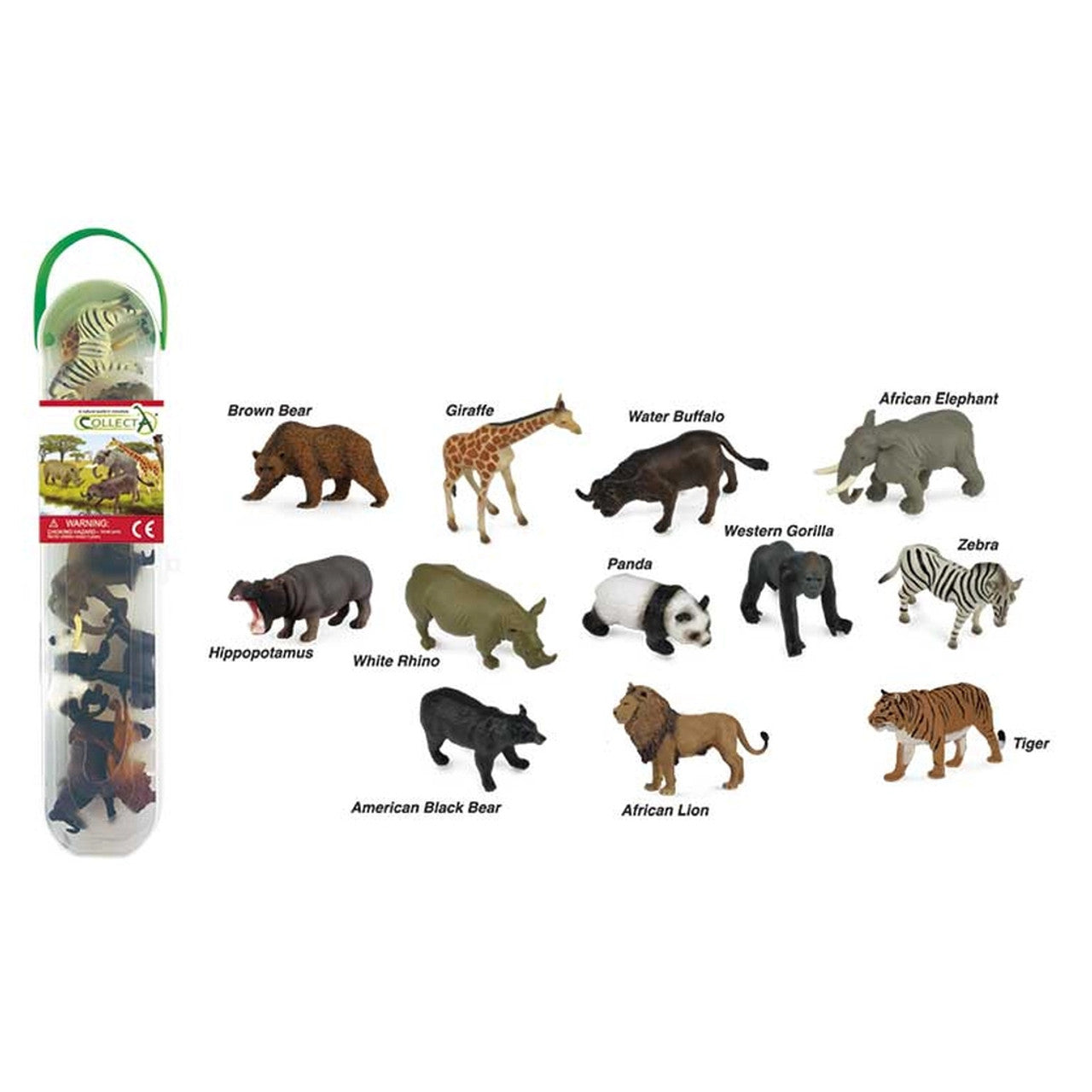 COLLECTA- WILDLIFE A 12 PIECE SET (TUBE)