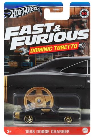 HOT WHEELS FAST & FURIOUS DOMINIC TORETTO - 1968 DODGE CHARGER
