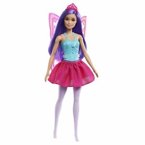 BARBIE DREAMTOPIA FAIRY DOLL - PURPLE HAIR PINK WINGS