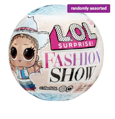 L.O.L SUPRISE FASHION SHOW DOLL ASSORTED BLIND BALL