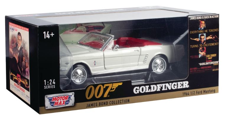 MOTORMAX 1:24 DIECAST MODEL - JAMES BOND 'GOLDFINGER' (1964) - 1964 FORD MUSTANG