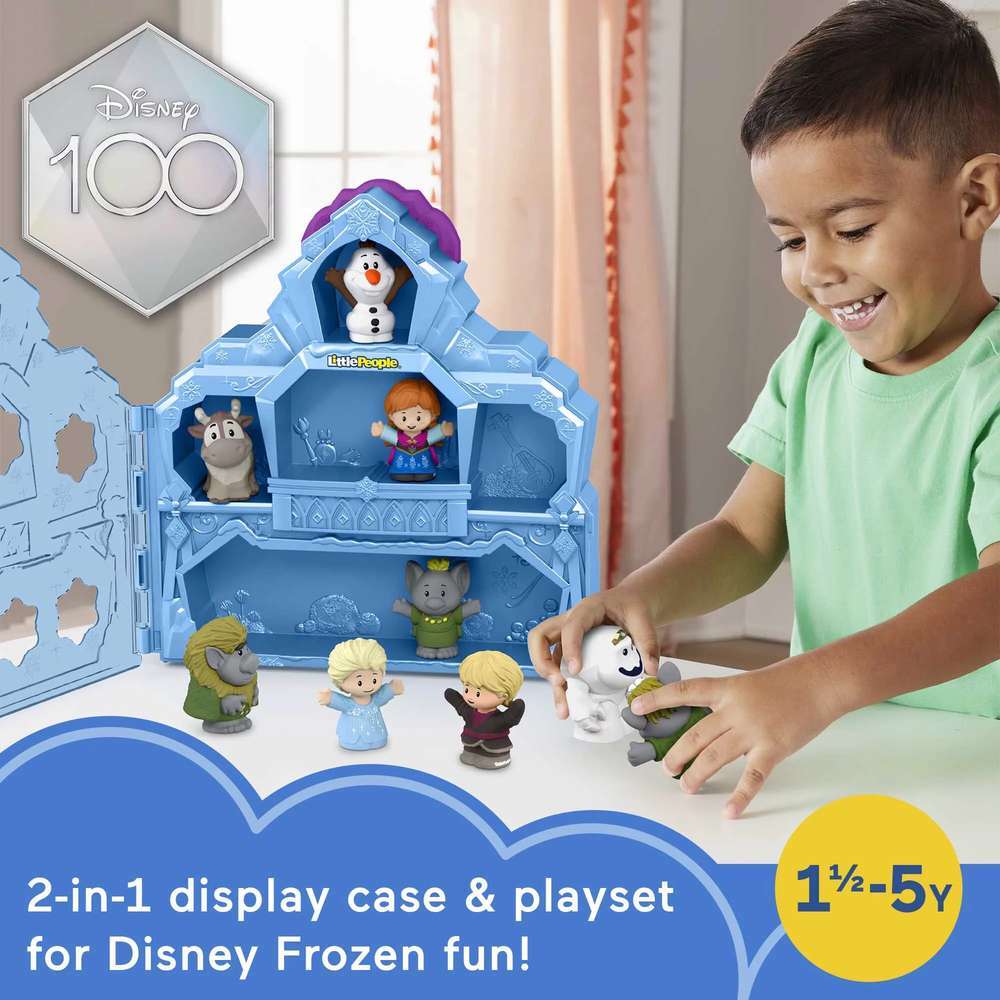 FISHER PRICE LITTLE PEOPLE - DISNEY 100 YEARS - FROZEN CARRY ALONG CASTLE CASE