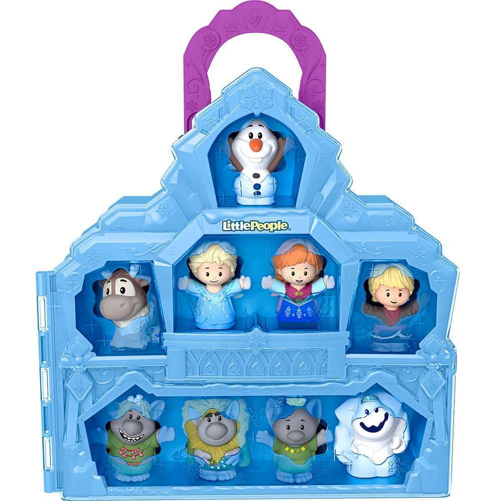 FISHER PRICE LITTLE PEOPLE - DISNEY 100 YEARS - FROZEN CARRY ALONG CASTLE CASE