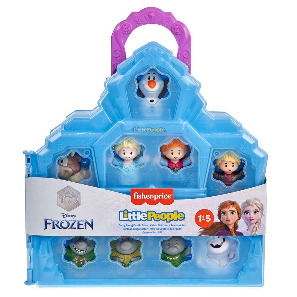 FISHER PRICE LITTLE PEOPLE - DISNEY 100 YEARS - FROZEN CARRY ALONG CASTLE CASE