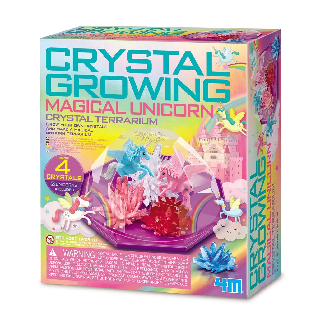 4M CRYSTAL GROWING UNICORNN CRYSTAL TERRARIUM