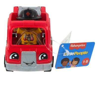 FISHER PRICE - LITTLE PEOPLE SMALL VEHICLE - RED FIRE ENGINE