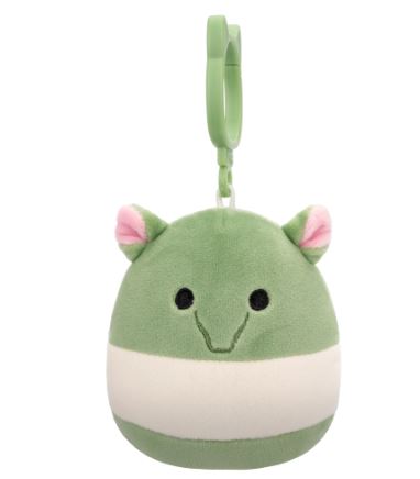 SQUISHMALLOW 3.5 INCH CLIP - GERALD THE OLIVE AND WHITE TAPIR