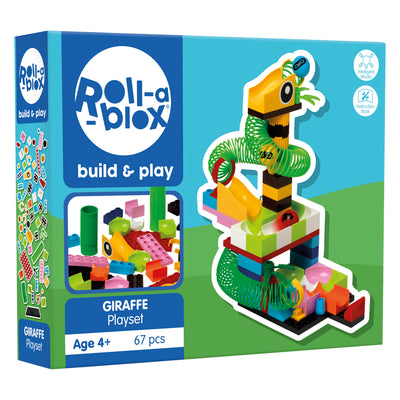 PETERKIN ROLL-A-BLOX GIRAFFE PLAYSET 67PC