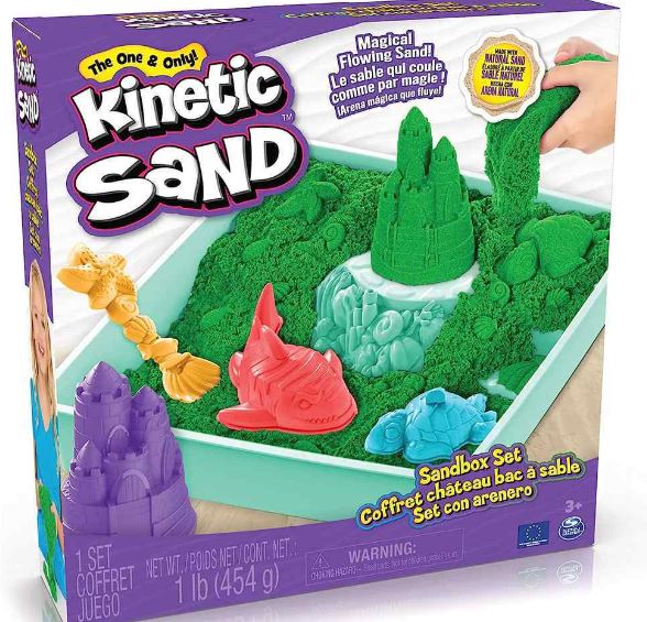 KINETIC SAND SANDBOX SET - GREEN
