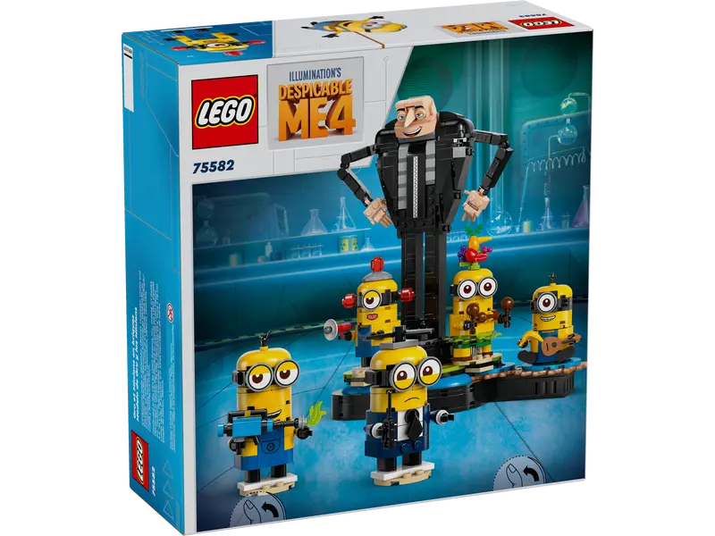 LEGO 75582 DESPICABLE ME4 - BRICK BUILT GRU AND MINIONS