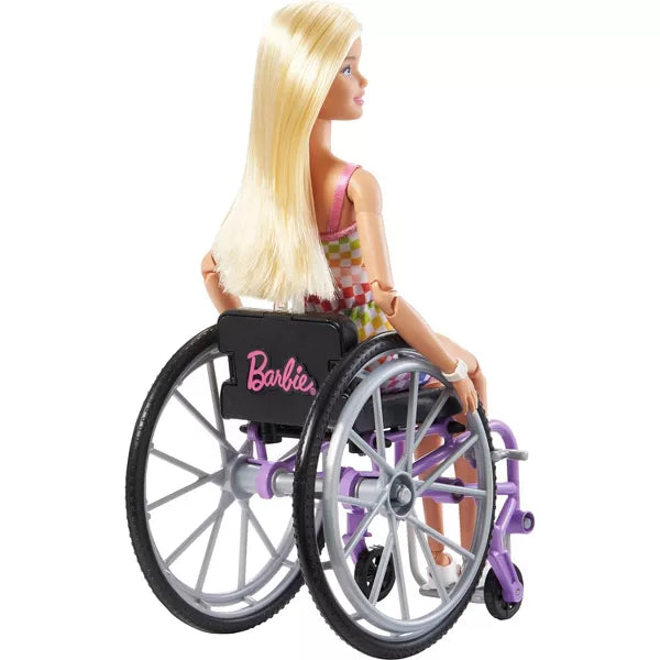 BARBIE FASHIONISTA BLONDE DOLL WITH WHEELCHAIR AND RAMP